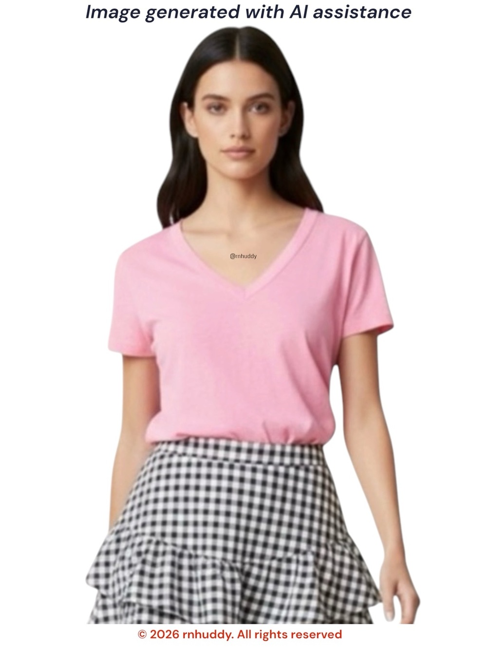 J. Crew M pink v-neck slub cotton tee